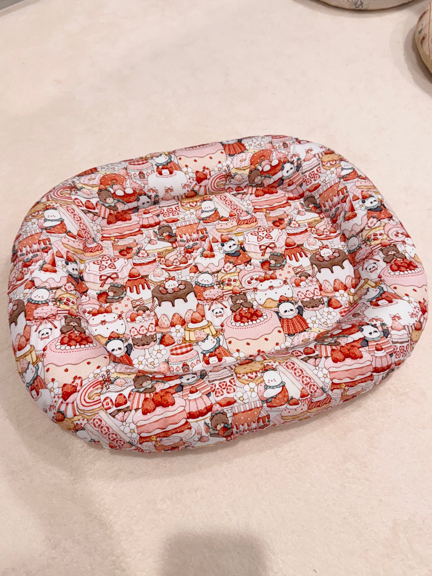 Panda Cake bunny Bed, Large