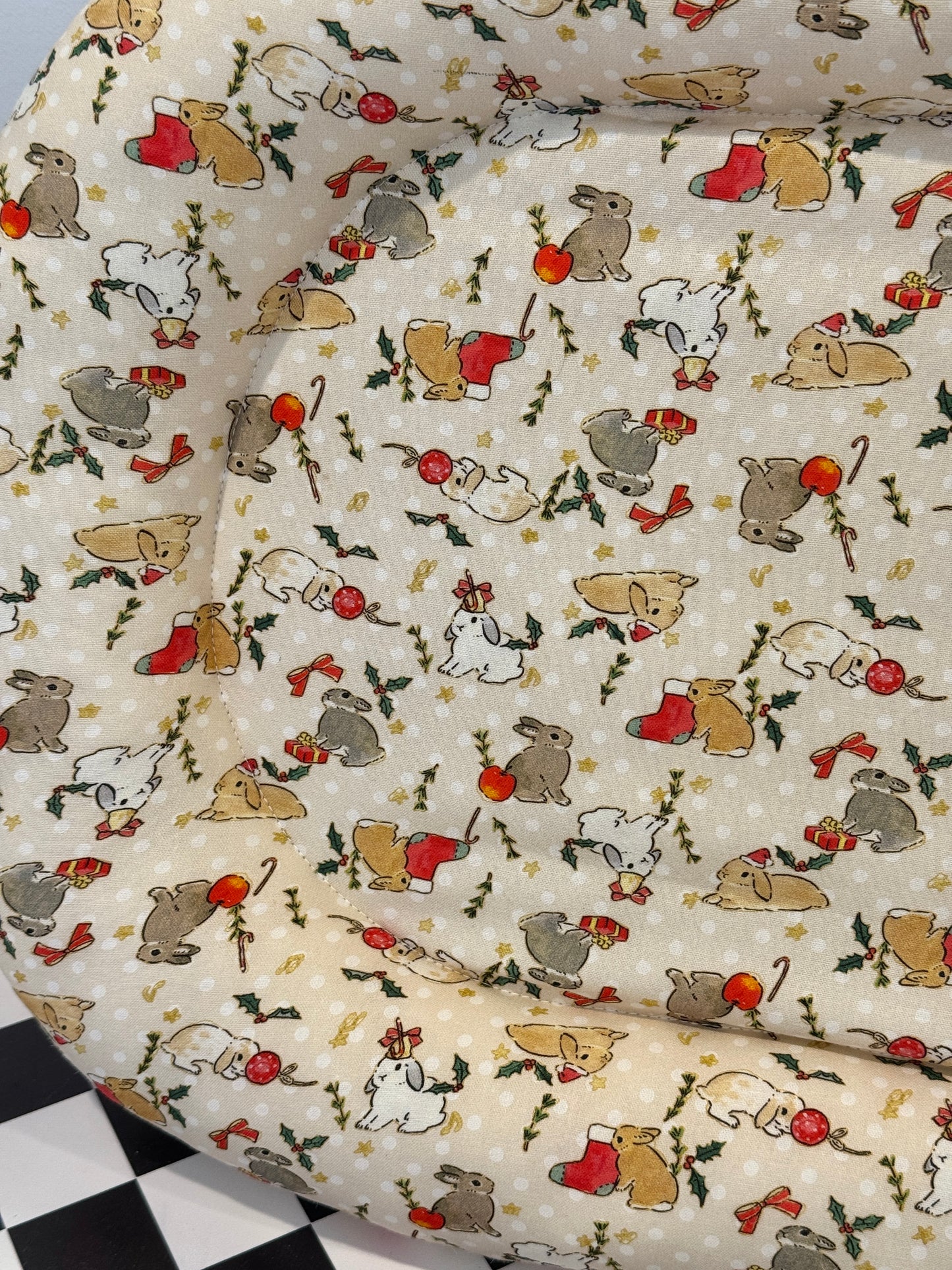 Christmas bunny Bed, Large
