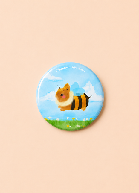 Babee Bumbleggie Holographic Pin Badge