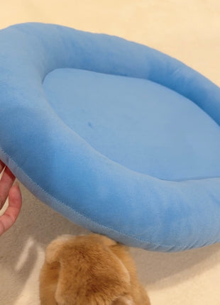 Blue Velvet bunny bed, Large