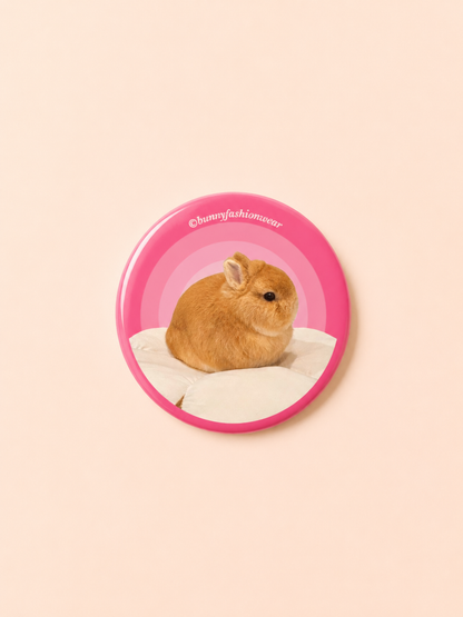 Eggie Circle Holographic Pin Badge