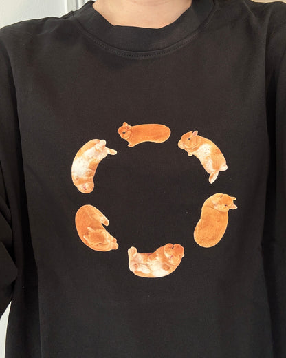 Eggroll Oversized T-Shirt Black
