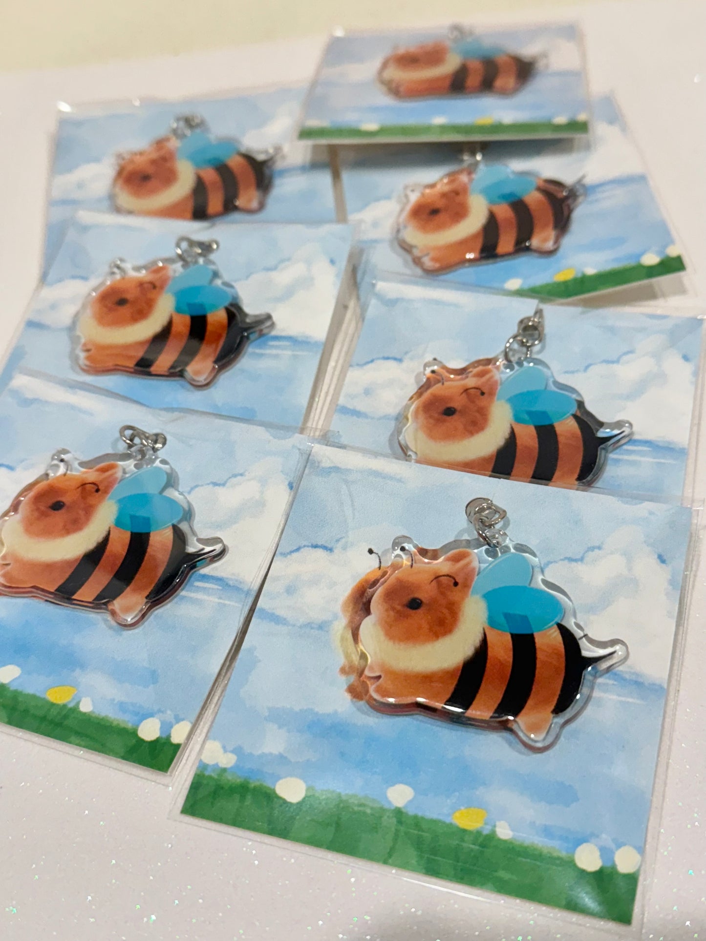 Babee Bumbleggie Acrylic Keychain 50x50mm🐝