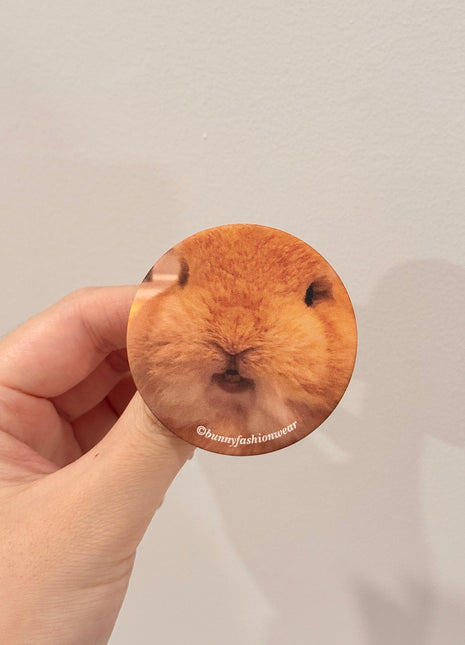 Eggie Smiling Pin back badge, Matte finish