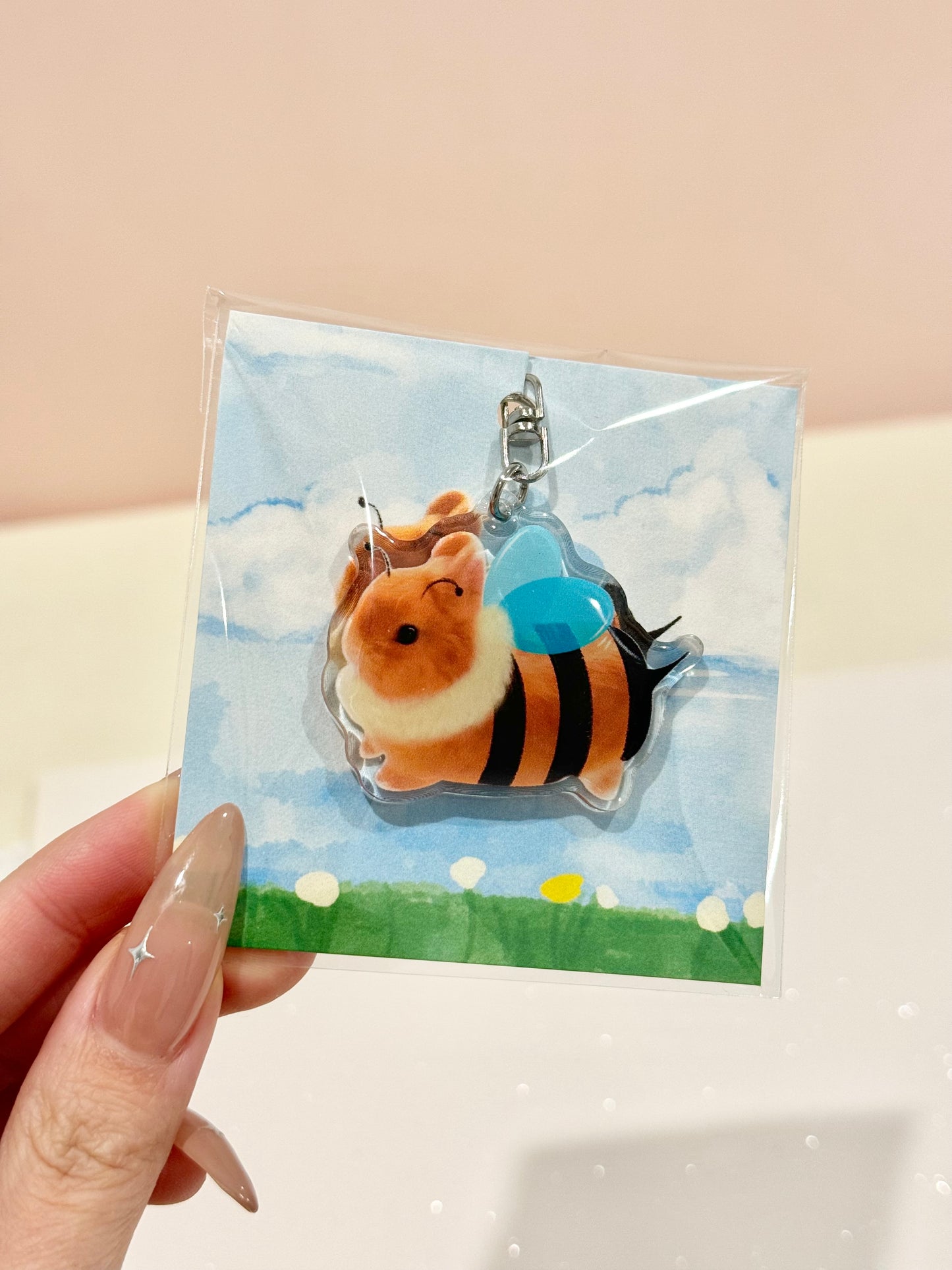 Babee Bumbleggie Acrylic Keychain 50x50mm🐝