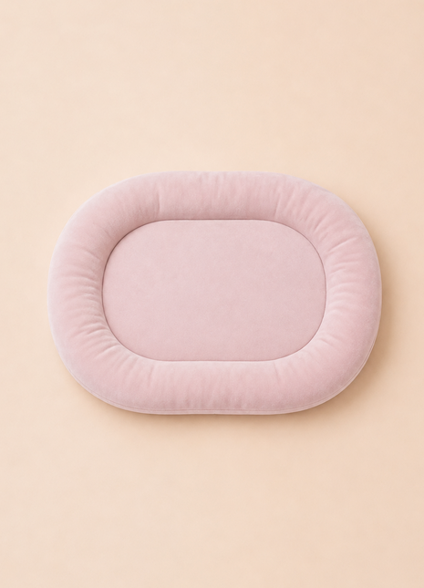 Dust Pink Velvet bunny Bed