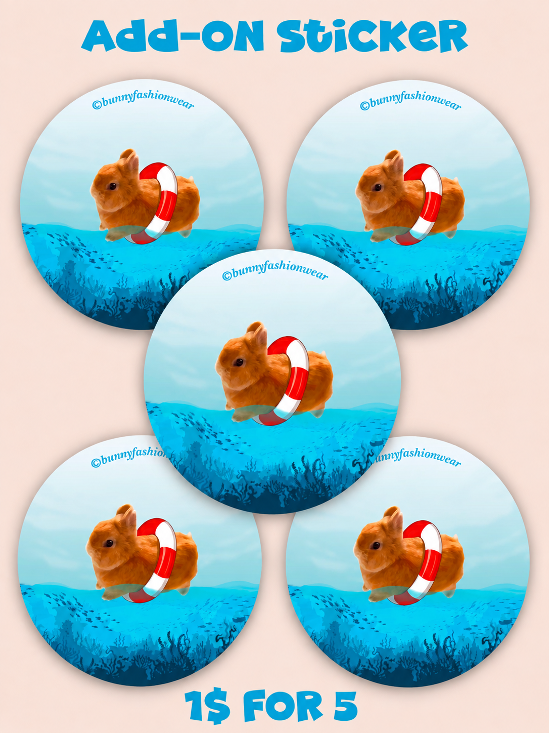 Eggie Swimming 1$ for 5 stickers