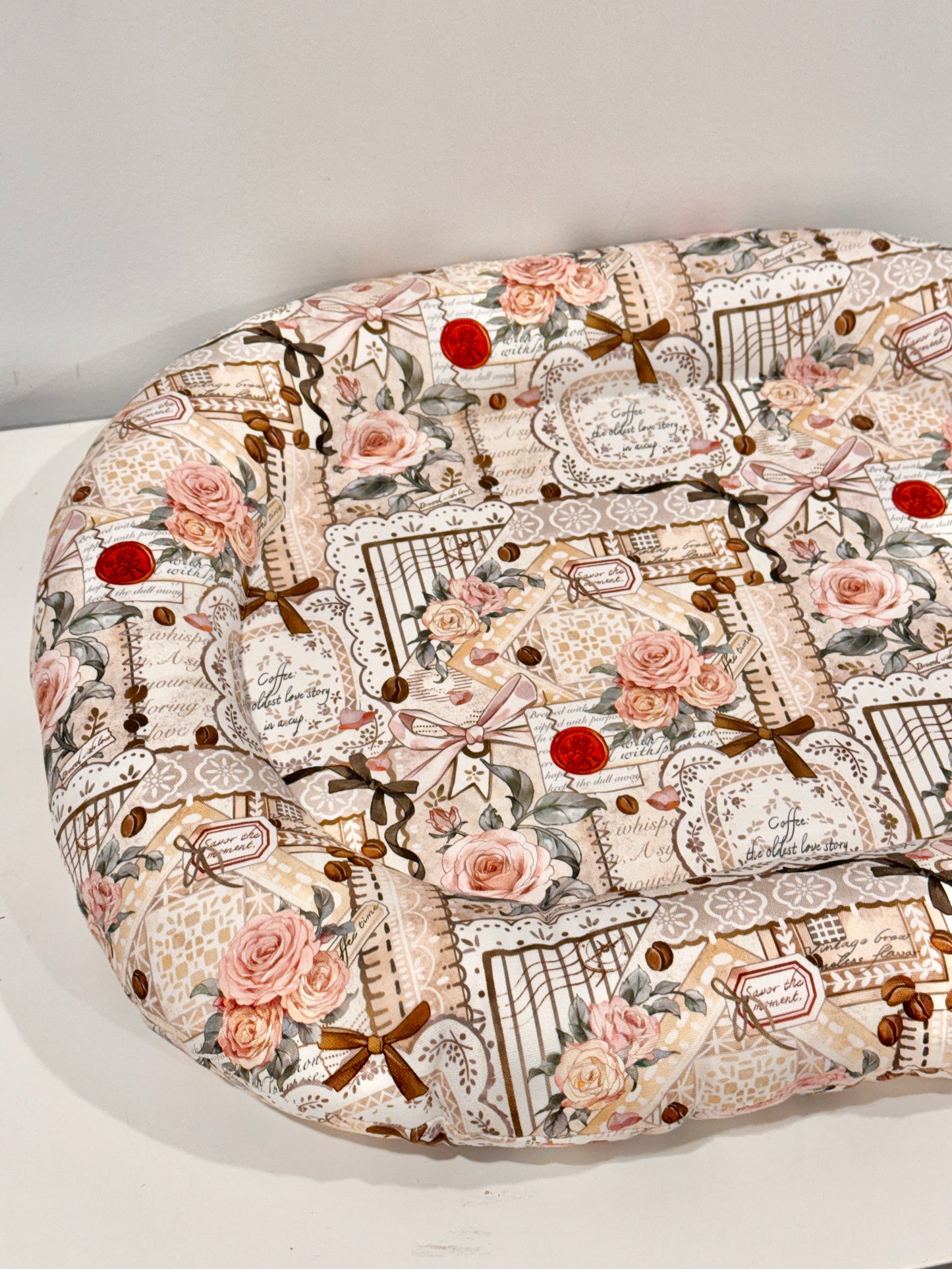 Rose handmade bunny bed, Large