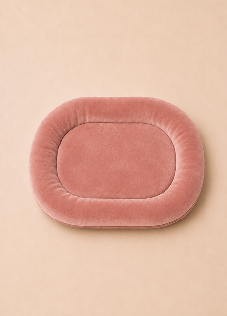 Blush Pink Velvet bunny bed