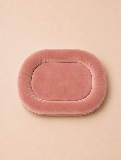 Blush Pink Velvet bunny bed