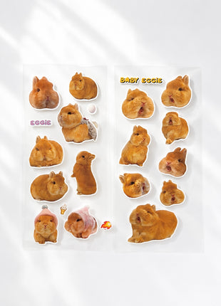 Set of 2 Screaming & Chilling Stickers Sheet