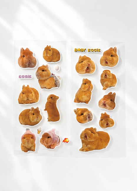 Set of 2 Screaming & Chilling Stickers Sheet