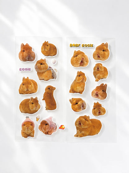 Set of 2 Screaming & Chilling Stickers Sheet