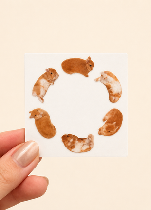 UV Transfer Bunny Sticker