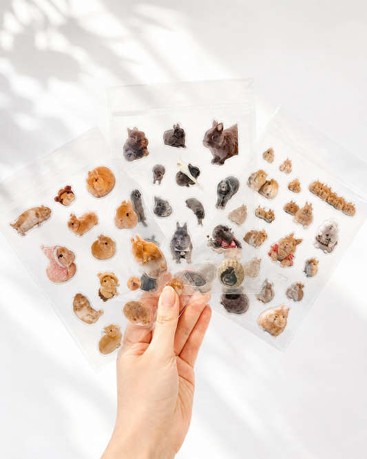 Set of 3 Gel Sticker Sheet