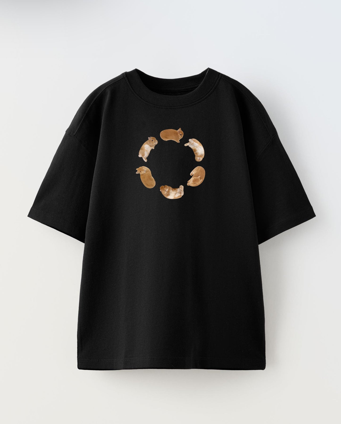 Eggroll Oversized T-Shirt Black