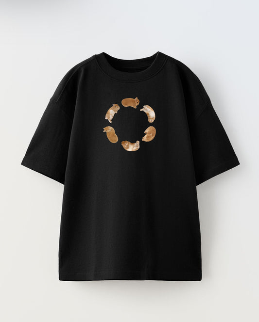 Eggroll Oversized T-Shirt Black