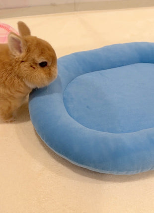 Blue Velvet bunny bed, Large