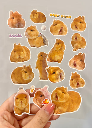 Set of 2 Screaming & Chilling Stickers Sheet