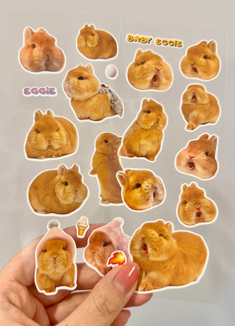 Set of 2 Screaming & Chilling Stickers Sheet