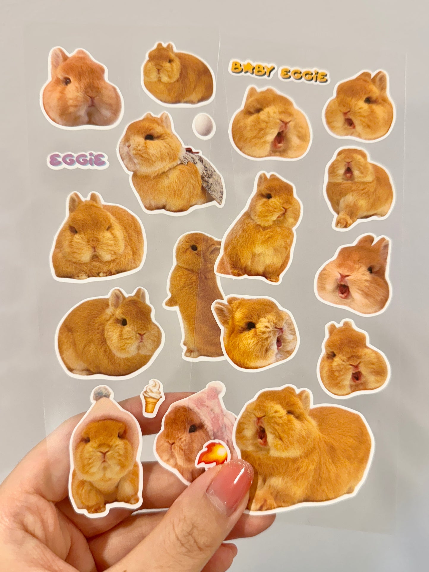 Set of 2 Screaming & Chilling Stickers Sheet