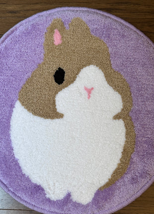 Bunny Tufting Round Ruggie