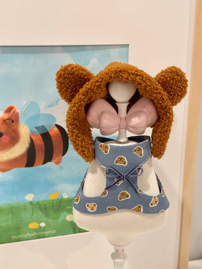 Pre-order. Pandiggie Beariggie Hoodie Harness