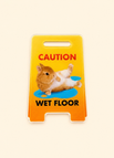 Caution wet floor