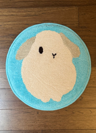 Bunny Tufting Round Ruggie