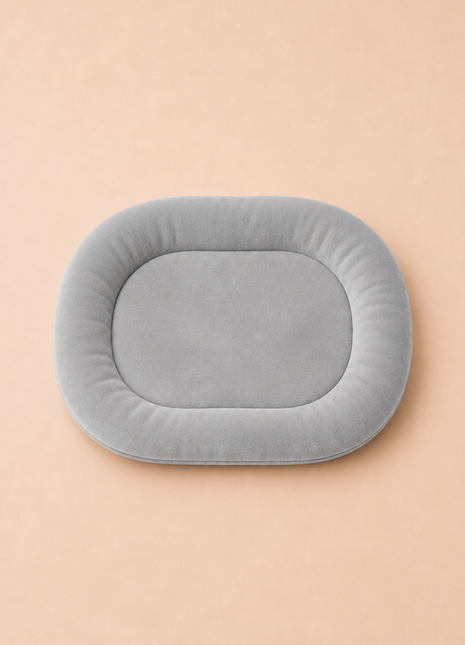 Grey Velvet bunny bed