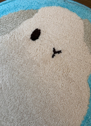 Bunny Tufting Round Ruggie
