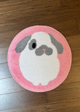 Bunny Tufting Round Ruggie