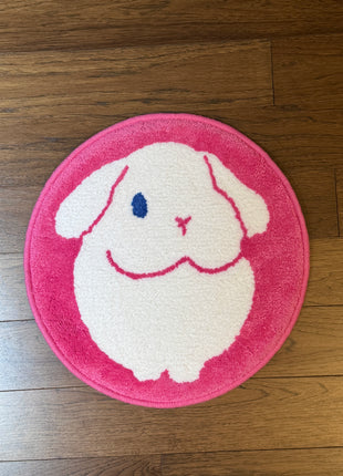 Bunny Tufting Round Ruggie