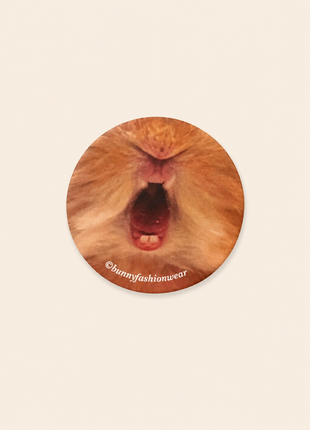 Eggie Baby Tongue Pin back badge, Matte finish
