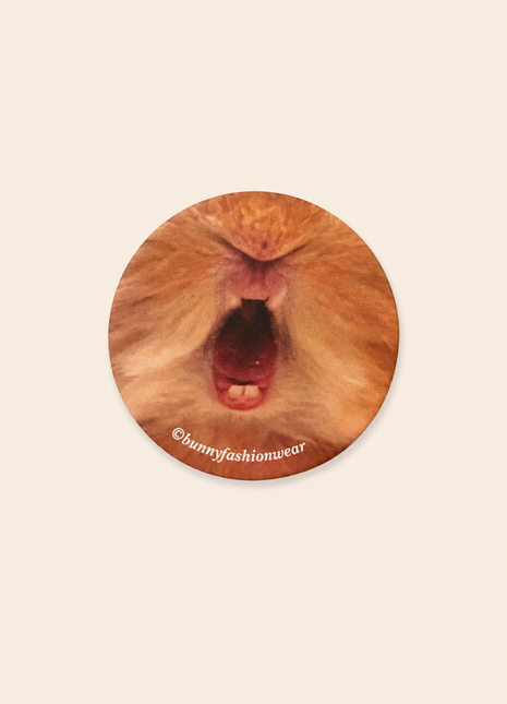 Eggie Baby Tongue Pin back badge, Matte finish