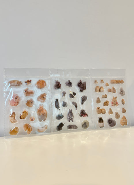 Set of 3 Gel Sticker Sheet