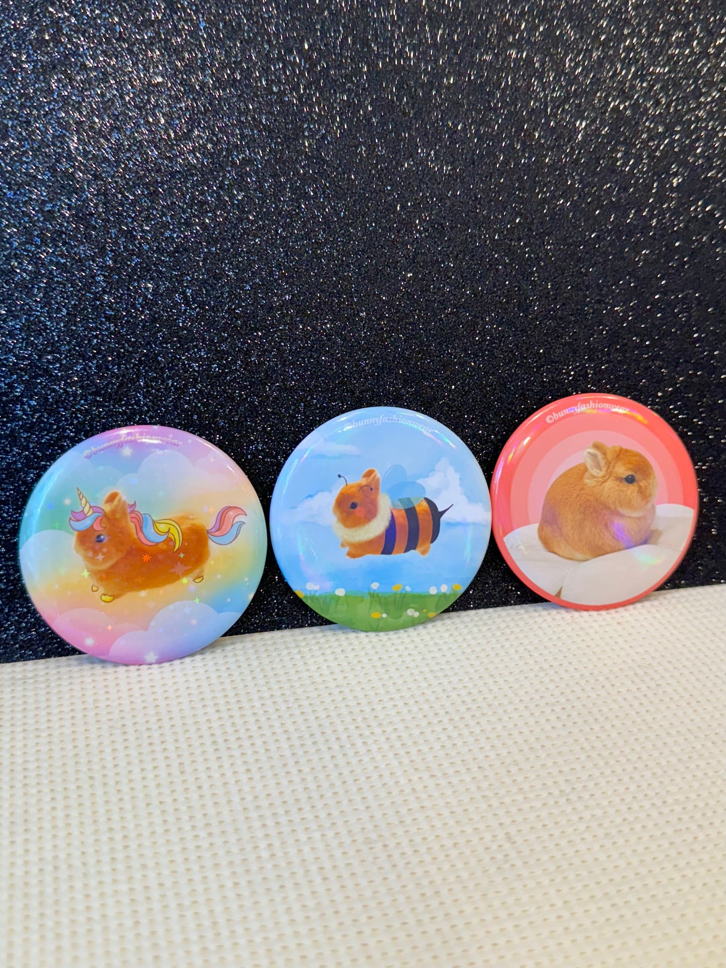 Set Of 3 Eggie Pin badge 58x58mm 10% OFF