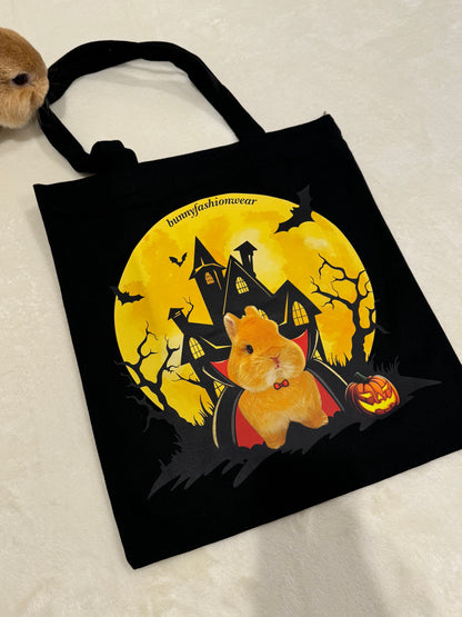 Eggiecula Halloween Limited Edition Black Canvas Bag 38x34cm