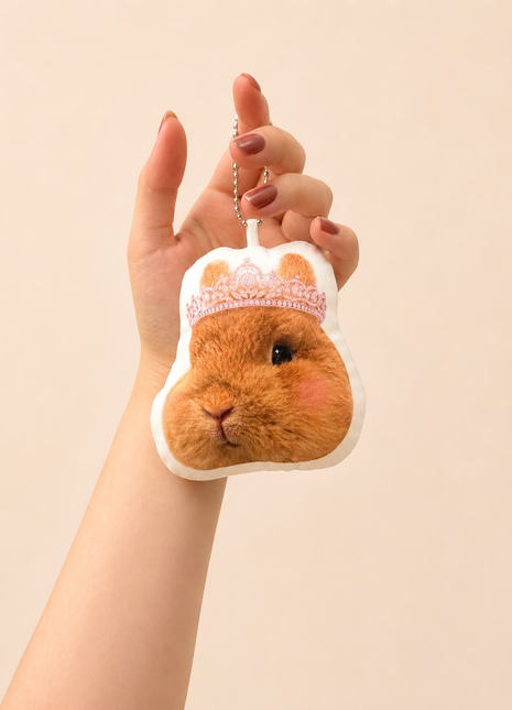 Queen Egg Bunny Bag Charm