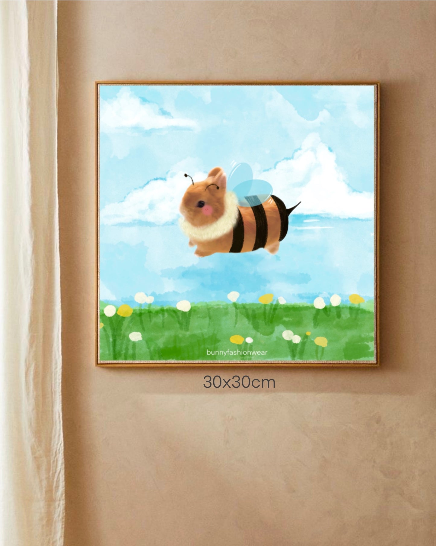 Babee Bumbleggie Poster 30x30cm. Frame is NOT included