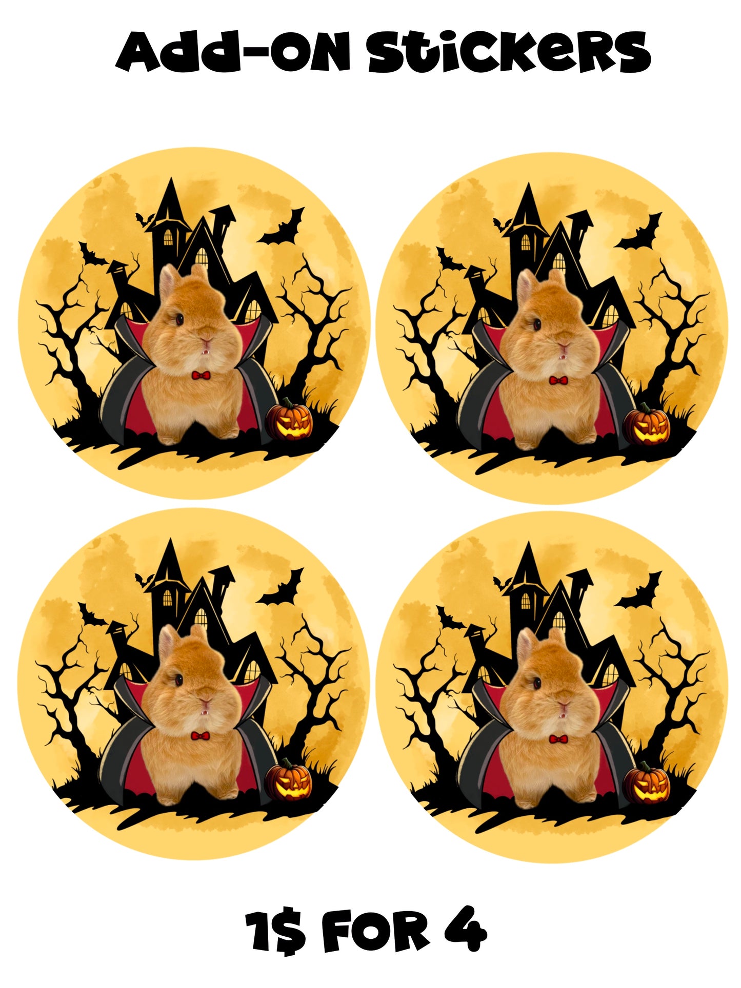 Eggiecula Halloween 1$ for 4 add-on stickers