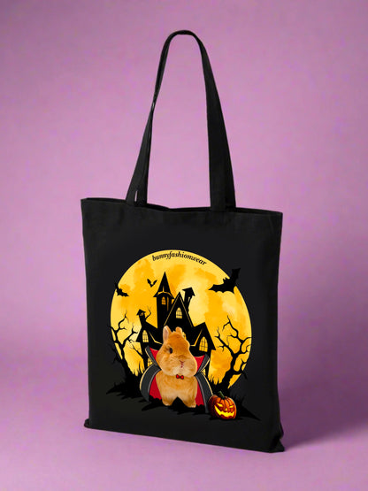 Eggiecula Halloween Limited Edition Black Canvas Bag 38x34cm