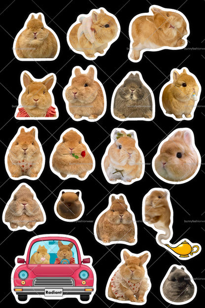 The Egg Family stickers 18 pack