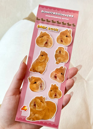 Set of 2 Screaming & Chilling Stickers Sheet