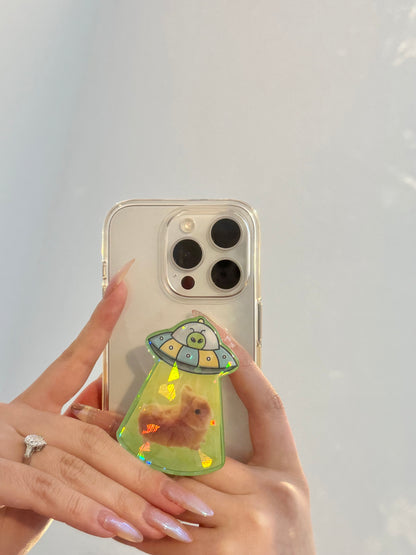 Bye Bye Eggie Holographic Phone Grip (Phone case not included)