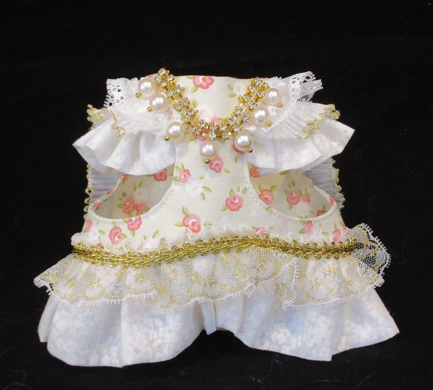 Pre-order. Mini Flower Lace Dress/ No D ring. 3D unadjustable